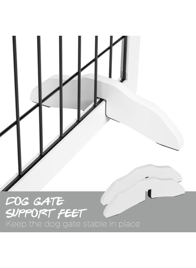 Pawland Support Feet for 360 Degree Configurable Dog gate Gate Collection (White) - Image 4