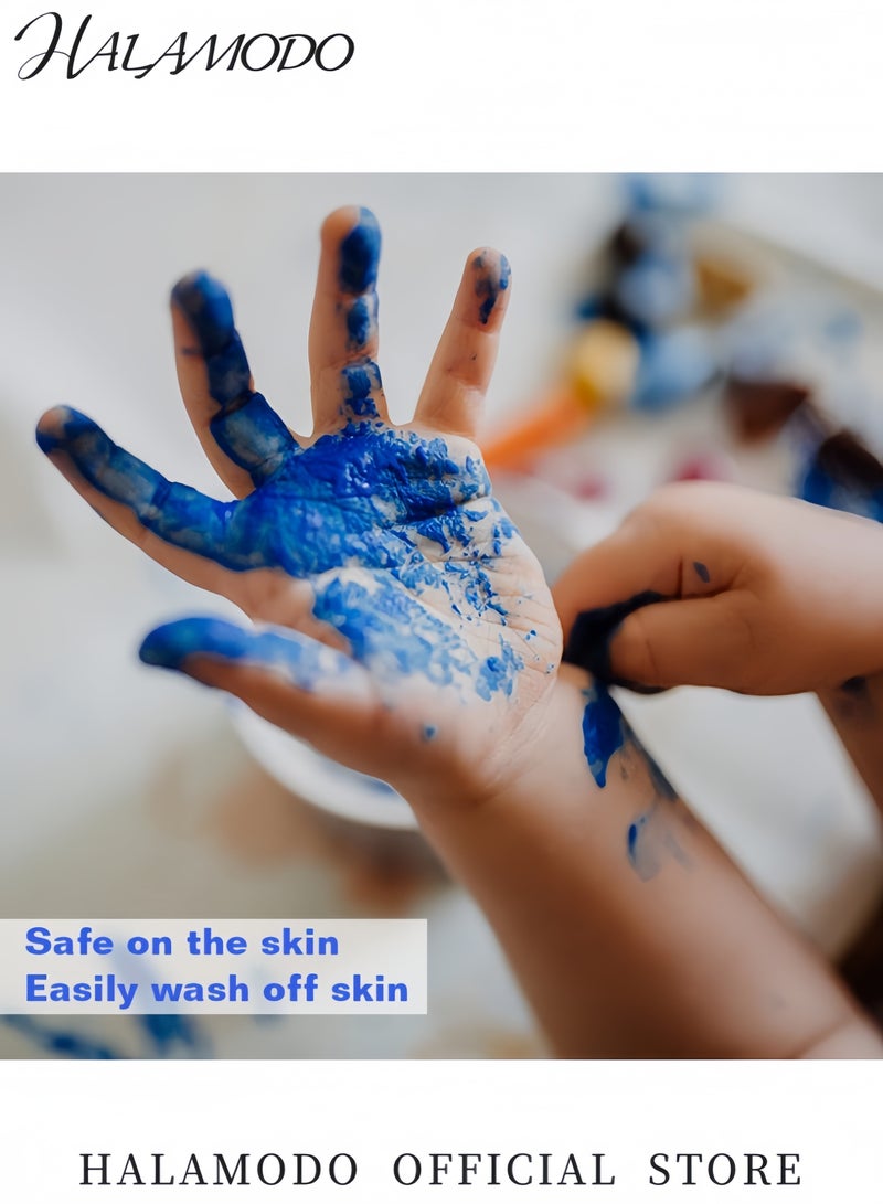 HALAMODO Watercolor Paint Set for Kids 12 Colors with Brushes Washable Watercolor Set Perfect for Kids Artists Classroom and Painting Parties - Image 5