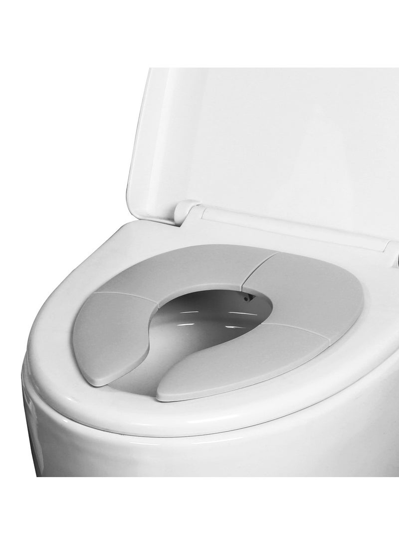 يونيكبيبي مخفض المرحاض القابل للطي، مقعد نونية للسفر للأطفال، مقعد تدريب نونية غير قابل للانزلاق مع حقيبة تخزين، وسادة مبولة محمولة للأطفال والكبار، باللون الأزرق - Image 1