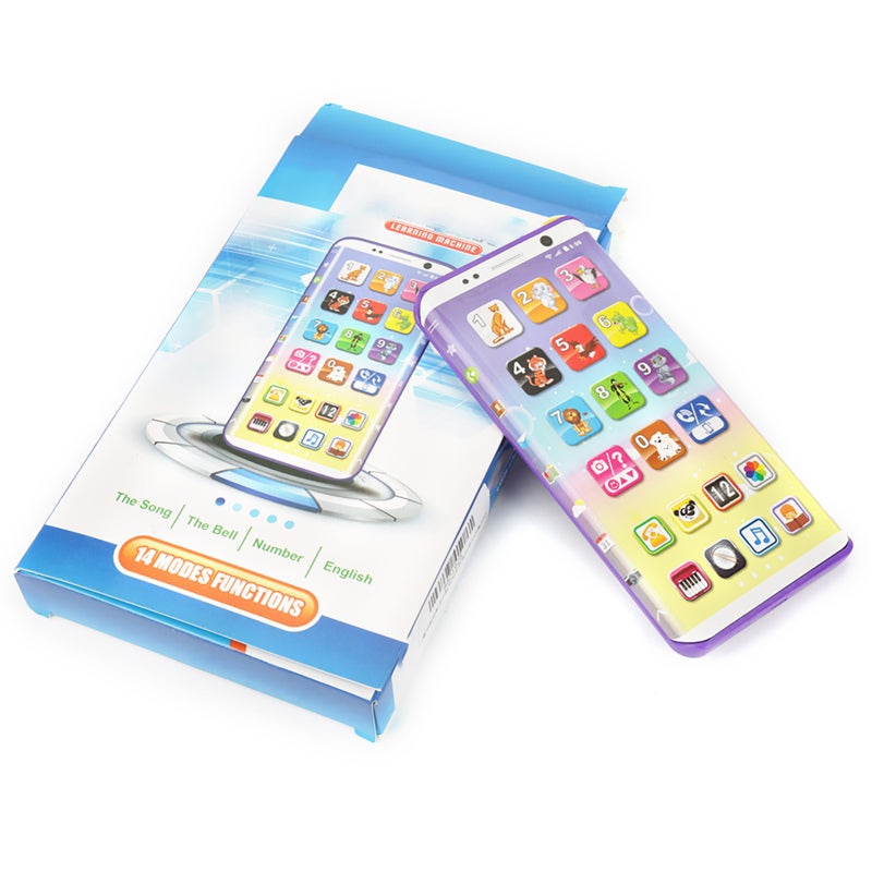 Educational Phone Toy: ABS Non-Toxic Material, Realistic Design, 14 Modes 38 Functions - USB Rechargeable Interactive Baby Toy for Toddlers Early Learning - Image 1