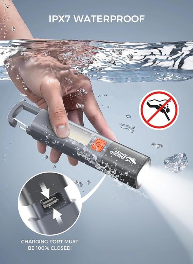 Camping Light Multifunctional flashlight that integrates Torch light rechargeable camping light  reading light  flashlight - Image 4