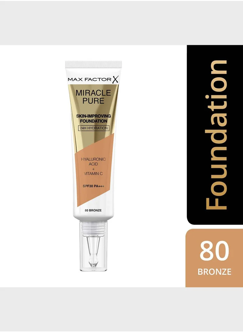 Max Factor Miracle Liquid Foundation –  80 –  Bronze
