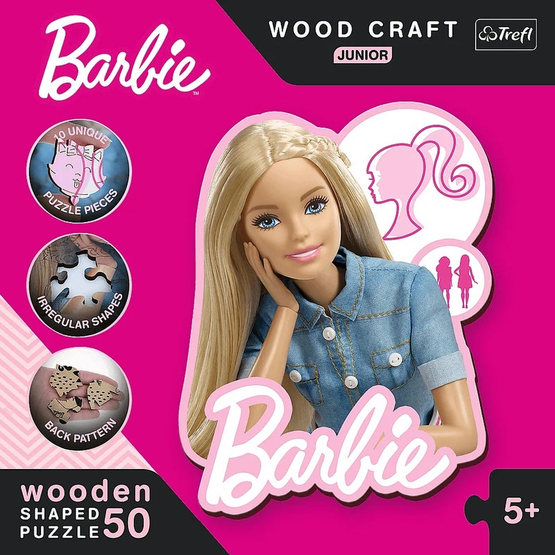 Trefl - Wood Craft Junior Beautiful Barbie 50 Pieces - 20201 - Image 4