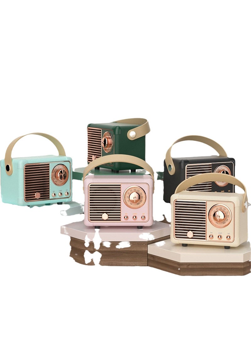 Generic Retro Bluetooth Speaker,Cute Mini Speaker with FM Radio,Portable Wireless Speaker with TWS for Home Outdoor Travel,Bookshelf Speaker,Vintage Decor,Gifts for Girls,Teens  - Image 2