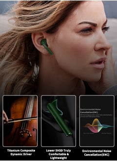 Motim TWS Wireless Earbuds, Noise Canceling Earphones 5.0 Bluetooth Headphones, Waterproof Stereo Headsets, 4-5H Music Playtime USB-C Quick Charge with Built-in Mic  - Image 3