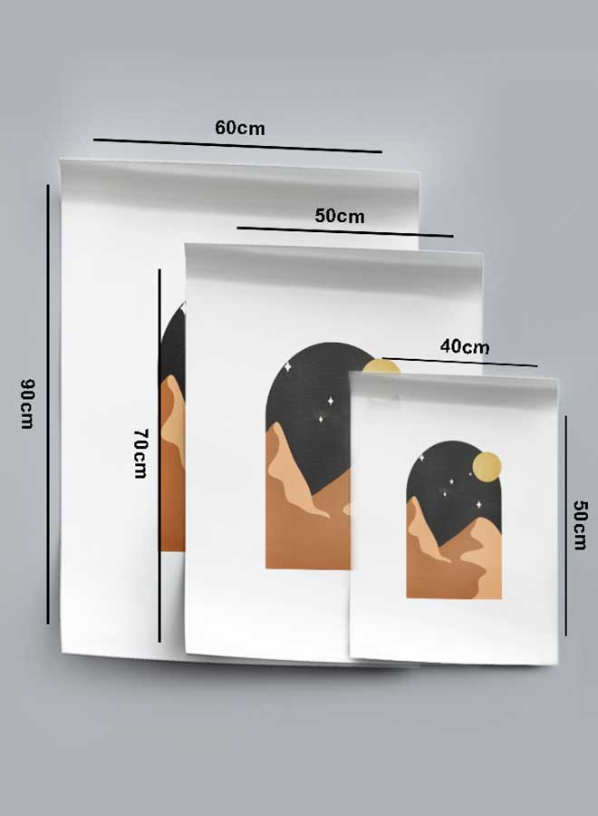 LOWHA Poster Painting Art With Four Separate Pieces Of Double-Sided Stickers Nature Design For Home Bedroom Living Room And Office Decor  - Image 4