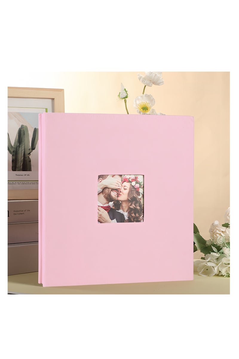 ألبوم صور DIY بغلاف قابل للتبديل من Time Museum، 40 صفحة من ألبوم الصور اللاصق ذاتيًا، يمكنه حمل 360 صورة، مناسب لحفلات الزفاف والأطفال والسفر والعائلة وصور الأطفال. (وردي) - Image 2