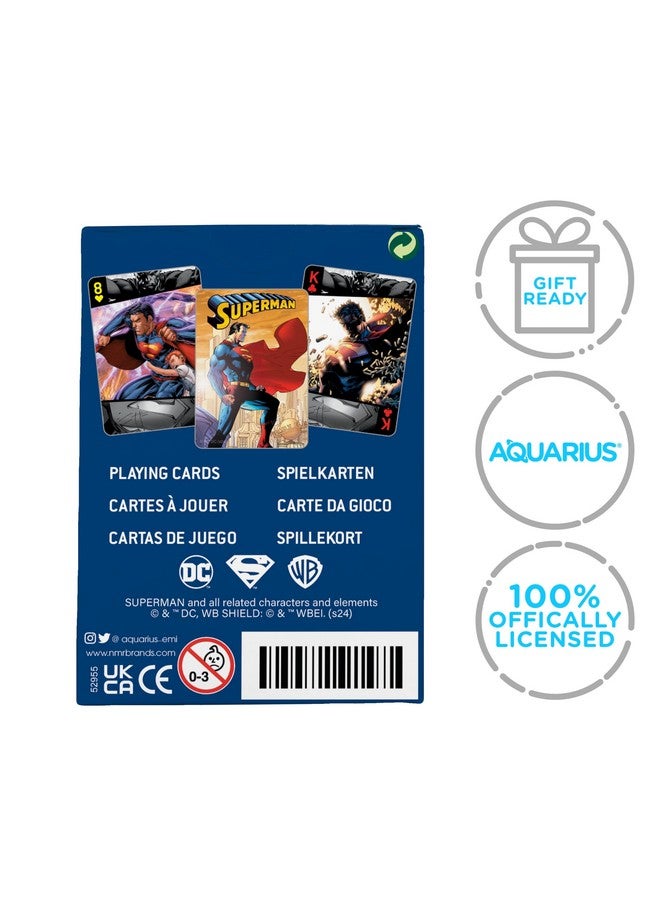 Aquarius AQUARIUS DC Comics Superman Playing Cards - Superman Themed Deck of Cards for Your Favorite Card Games - Officially Licensed Superman Merchandise & Collectibles - Image 2