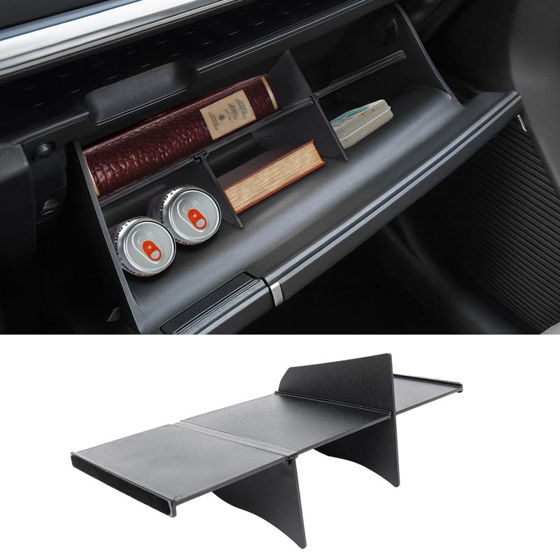 Neepiar Glove Box Divider Organizer Compatible with 2024 2025 2026 Hyundai Santa Fe Insert Divider Tray ABS Secondary Storage Interior Accessories - Image 1