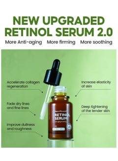 Vibrant Glamour Retinol Serum 2.0 Anti-aging Firming Moisturizing Fade Fine Lines Deep Care Essence 30ml  - Image 3