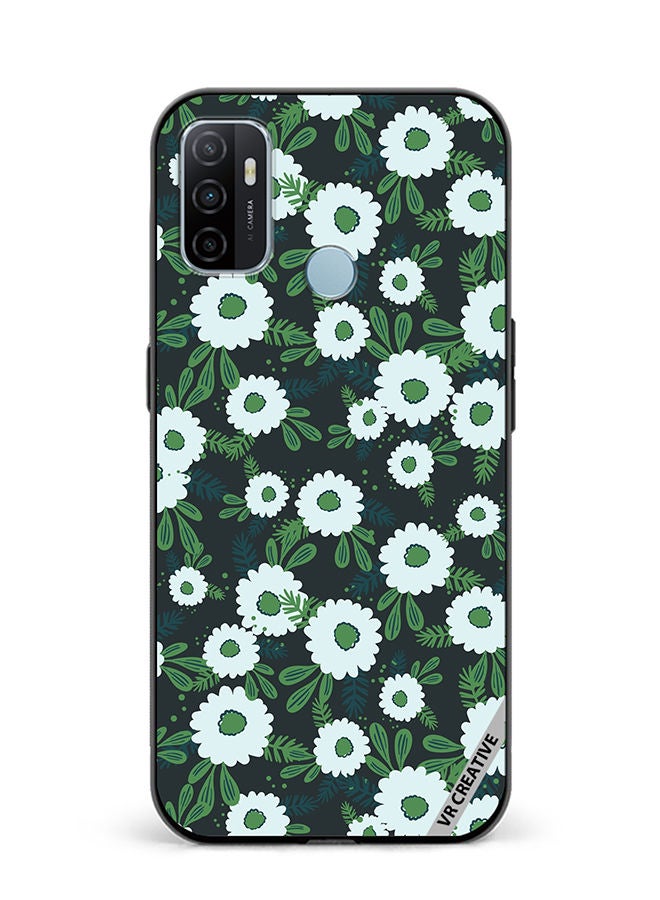 VR CREATIVE Protective Case Cover For Oppo A53 Floral Pattern Based On Traditional Folk Art Ornaments Design Multicolour - Image 1