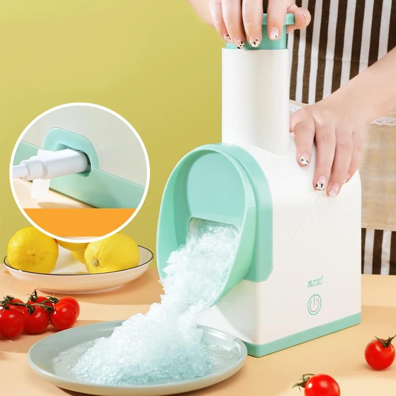bosig Shaved Ice Machine with Battery USB Rechargeable Crushed in 3s 45 lbs 40 Mins Dual Steel Blades EasytoClean Snow Cone Scraper for HomePartyOutdoor Multi - Image 3