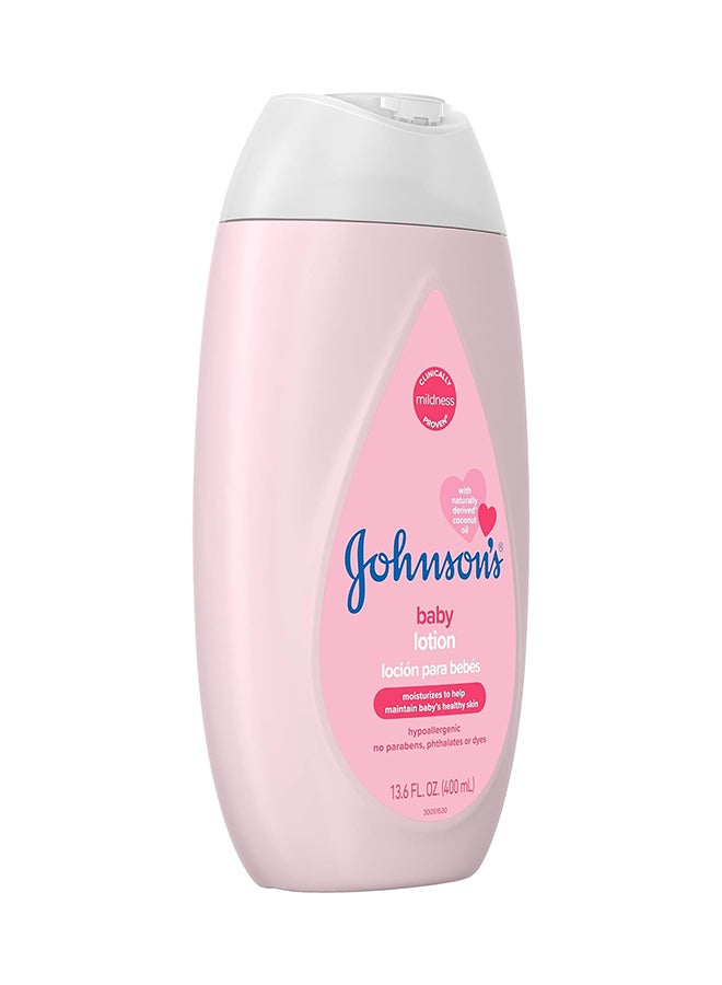Johnson's Baby Moisturizing Mild Pink Baby Lotion With Coconut Oil, 13.6 Fl. Oz - Image 4