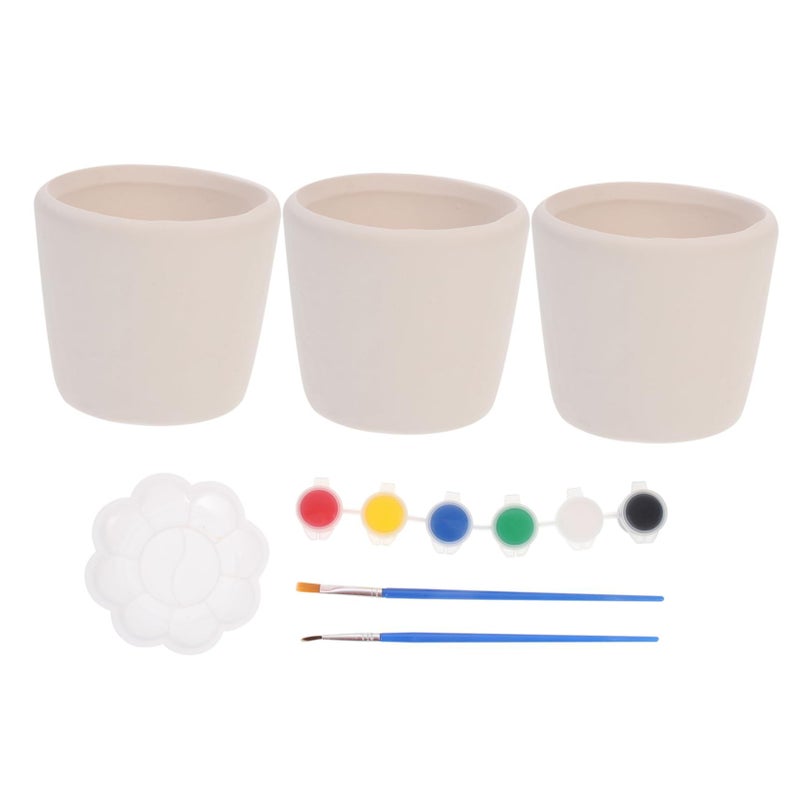 Beaupretty DIY Painting Flower Pot with White Blank Ceramic Vase and Tools - Image 2