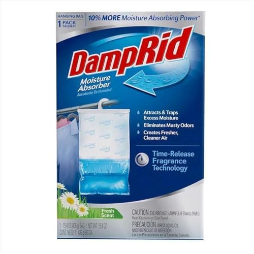 DampRid DampRid FG80 Hanging Moisture Absorber Fresh Scent 14 oz Pack of 6 