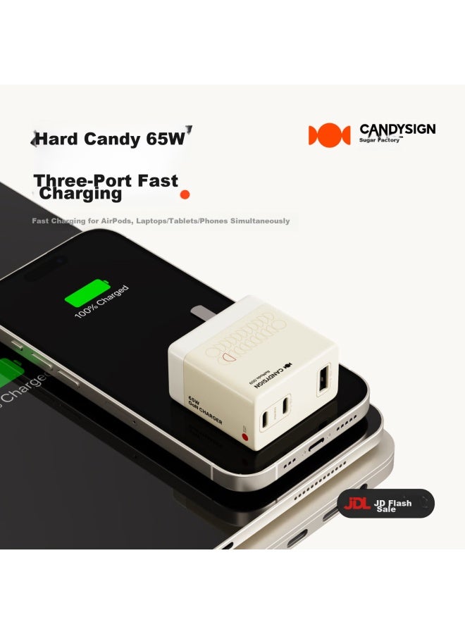 Candysign Candy Hard Candy 67w Charger Compatible With Ipad, Apple Iphone 15, Huawei, Oppo, Android, Vivo, Gan Pd Fast Charging, Usb Charging Head - Image 4