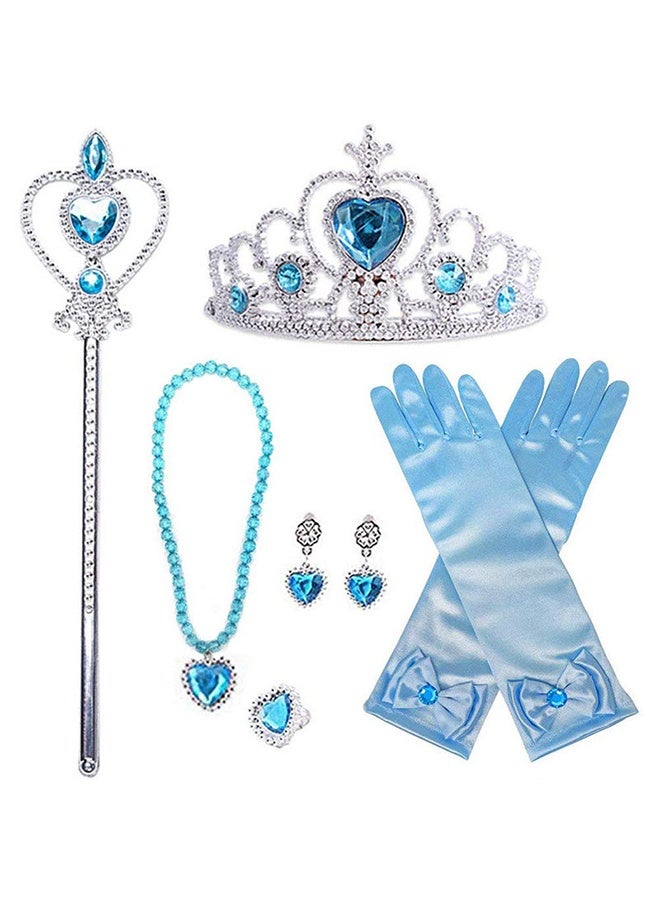 6-Piece Princess  Dress Up Fancy Cosplay Costume Accessories Set - Image 1