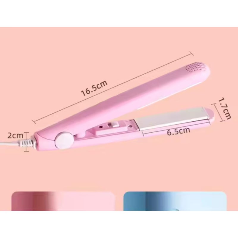 KhuHap Women Beauty Mini Professional Hair Straightener Flat Iron Especially Designed for Teen Mini Hair Iron Curling Portable Hair Straightener Personalized Hair Flat Iron Pack of 1 Multicolor - Image 4