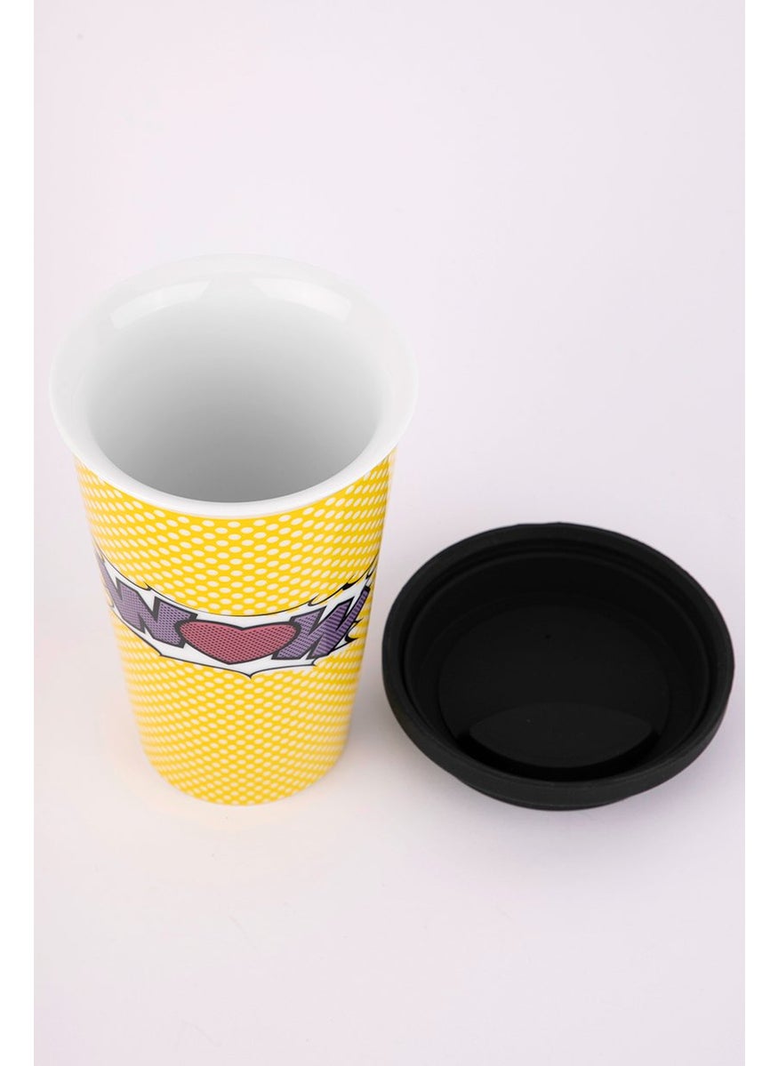 Rosanna Wow Mug In A Gift Box 350 ml, Yellow  - Image 3