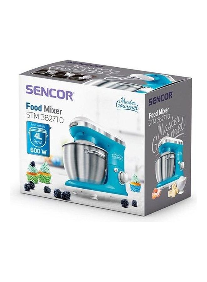 Sencor Master Gourmet Kitchen Machine Bowl Mixer 4 L 600 W STM-3627TQ Turquoise - Image 3