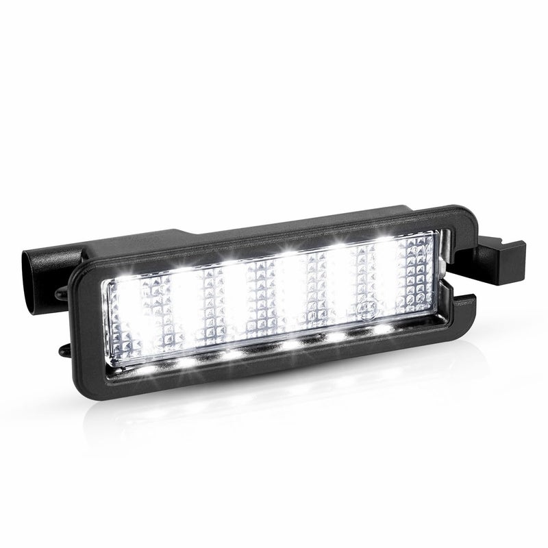 LESAUCE LED License Plate Light For 20152023 Dodge Charger Challenger Chrysler 300 Pacifica Jeep Compass 6000K White Tag Lamp Assembly Replacement Pack of 1