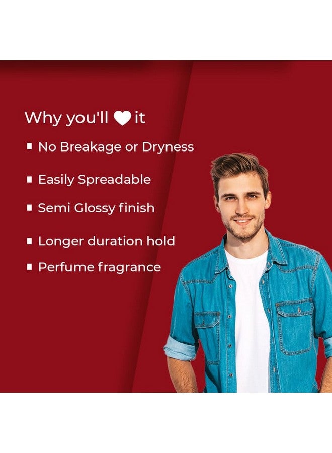 Nishman Hair Styling Hair Wax Gold One: Gloss Finish | Shine Hair Style | Re-Stylable Wax for Men (100g/100ml) - Image 4