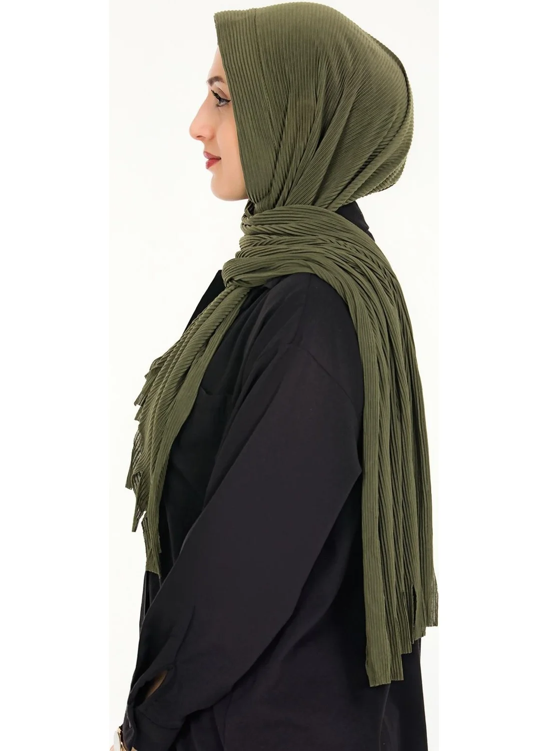 Sensu Hijab Practical Pleated Ready-made Shawl