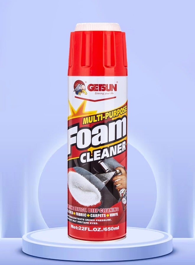 جيتسون منظف ​​رغوي متعدد الأغراض للسيارة طريقة سهلة وسريعة لتنظيف السجاد والمفروشات 650 مل GETSUN - Image 1