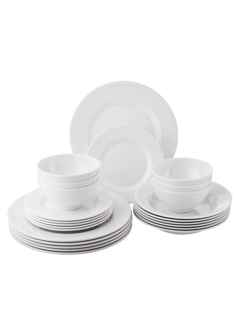 Dania Set white melamine dinner set consisting of 24 pieces  - Image 1