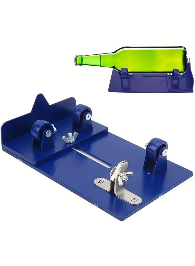 Blue Glass Bottle Cutter Kit with Carbide Blades Adjustable Rollers for DIY - Image 5