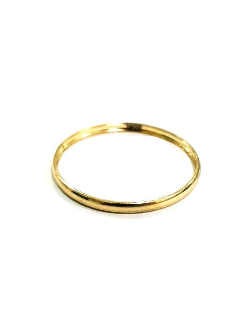 Hamsa.ae 18K Pure Gold Plain Ring  - Image 1
