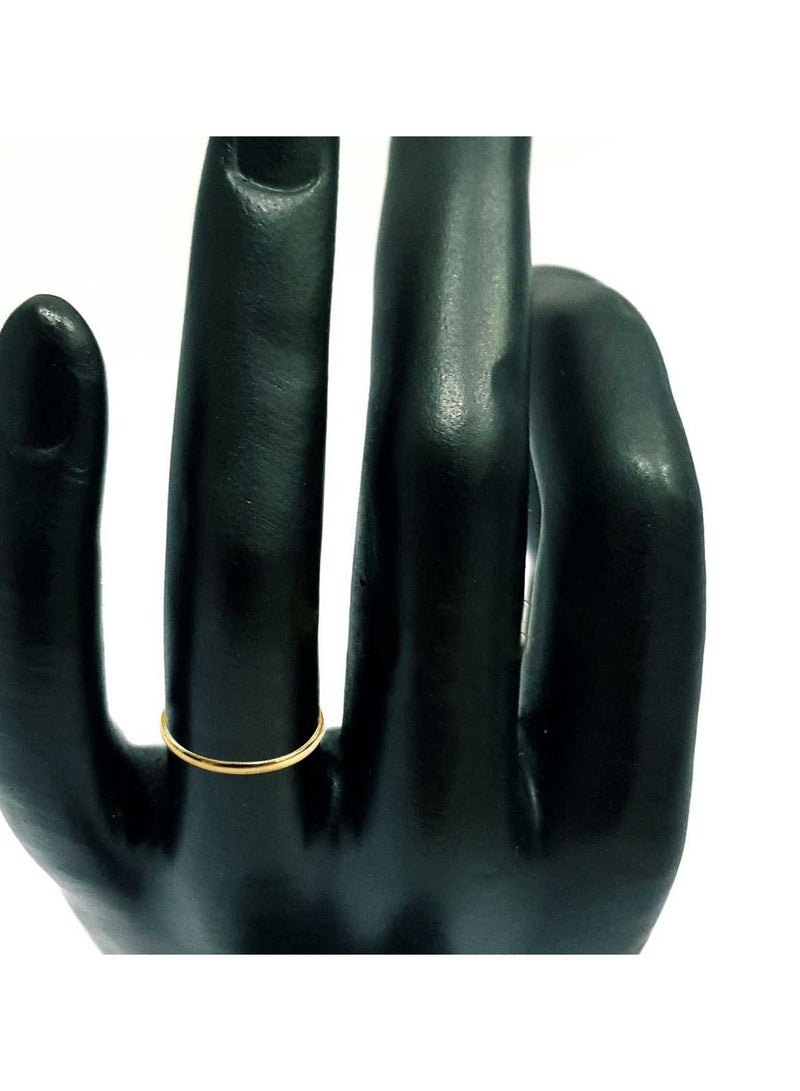 Hamsa.ae 18K Pure Gold Plain Ring  - Image 3