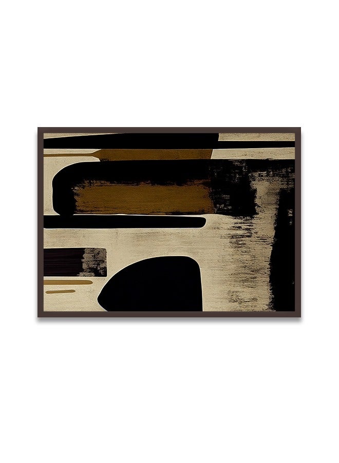 Marktna Canvas Wall Art For Wall Decoration Bohemian art Design With A Hollow Brown Frame Size 120x80cm One Piece - Image 2