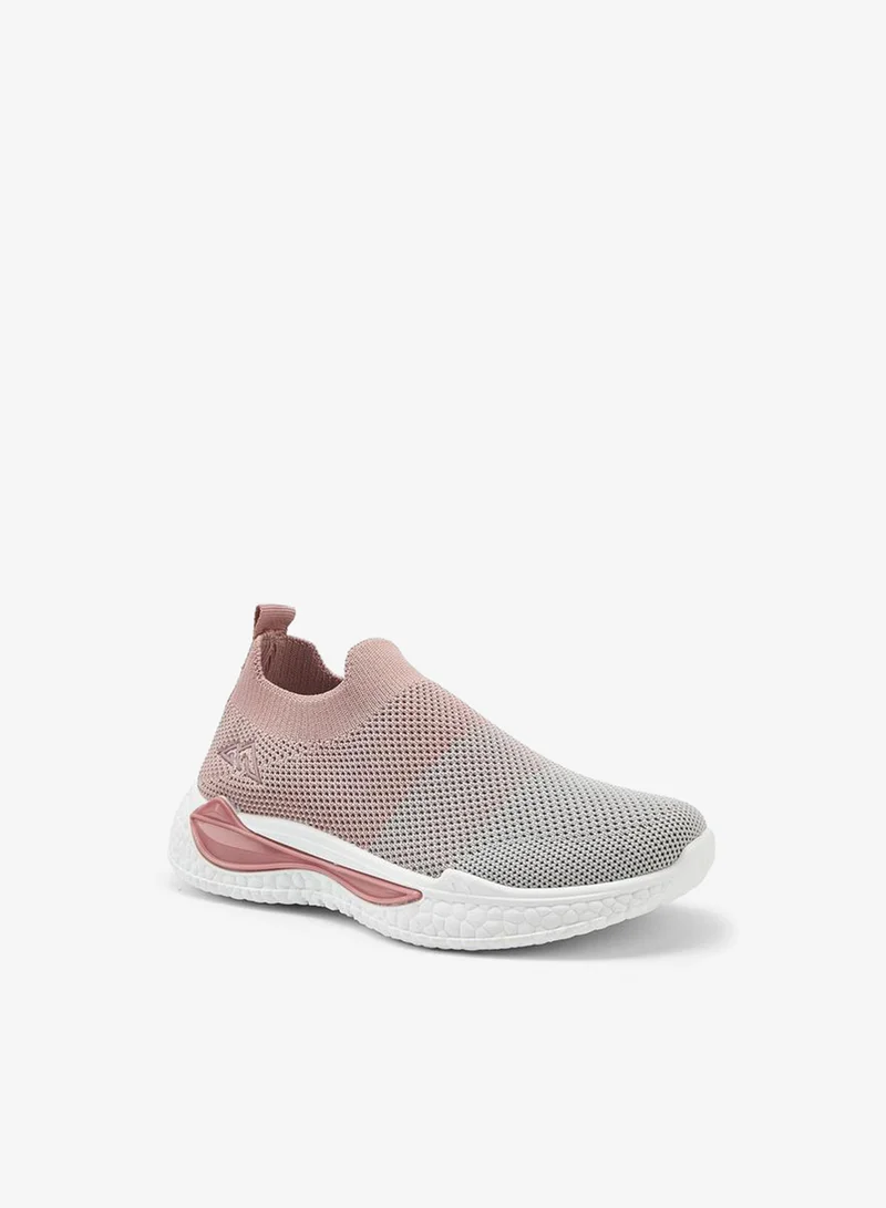 شو اكسبرس Textured Slip-On Sports Shoes With Pull Tab