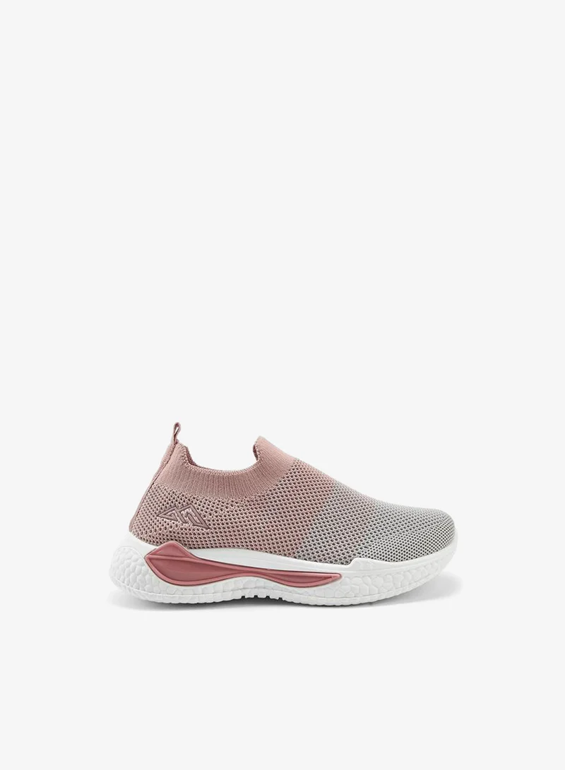 شو اكسبرس Textured Slip-On Sports Shoes With Pull Tab