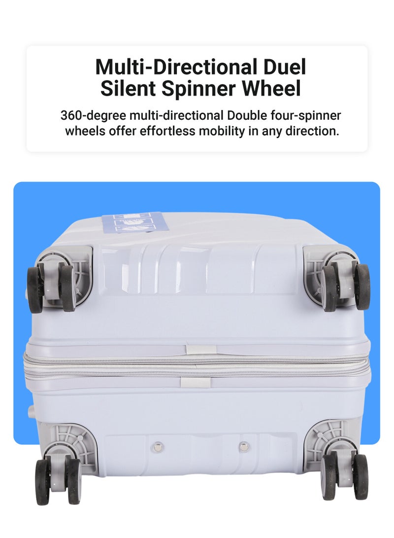 VIPTOUR 3 PCS Polypropylene Softside 360 degree Spinner Wheels Trolley Luggage Set with TSA Lock 20/24/28 Inch - Image 5