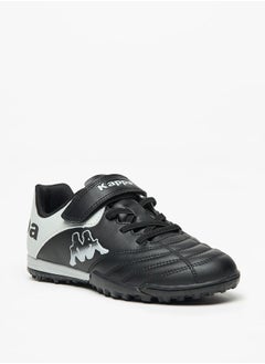 Kappa Boys' Logo Detail Sports Shoes with Hook and Loop Closure  - Image 1