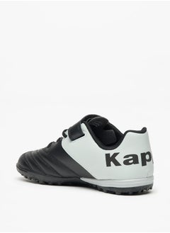 Kappa Boys' Logo Detail Sports Shoes with Hook and Loop Closure  - Image 2
