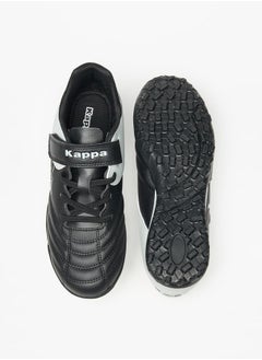 Kappa Boys' Logo Detail Sports Shoes with Hook and Loop Closure  - Image 4