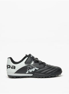 Kappa Boys' Logo Detail Sports Shoes with Hook and Loop Closure  - Image 3