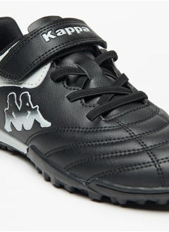 Kappa Boys' Logo Detail Sports Shoes with Hook and Loop Closure  - Image 5