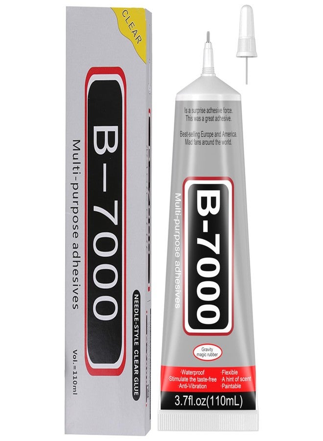 FITTDYHE B7000 Jewelry Glue for Jewelry Making, FITTDYHE 2 Pieces 50ML/19oz Transparent Glue Rhinestone Transparent Glue Fabric Glue, Multi-Purpose Super Adhesive B-7000 Glue Nail Art for Phone Repair - Image 1