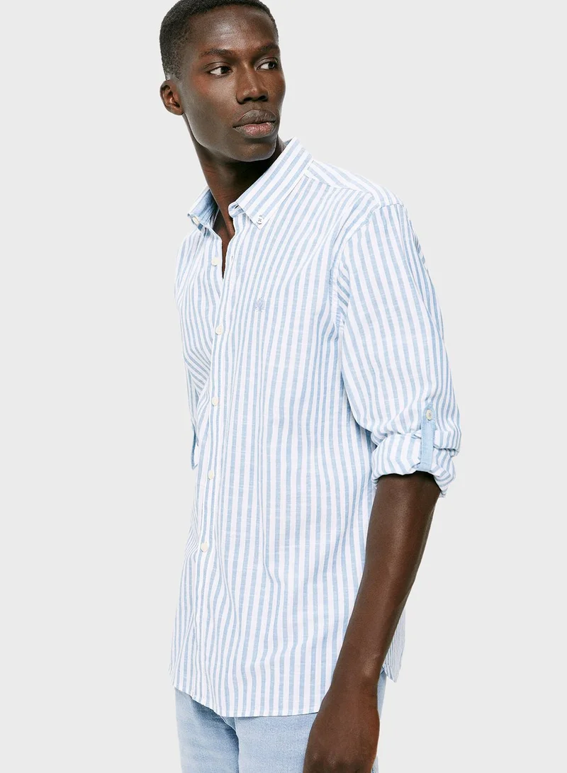 Springfield Striped Regular Fit Shirt