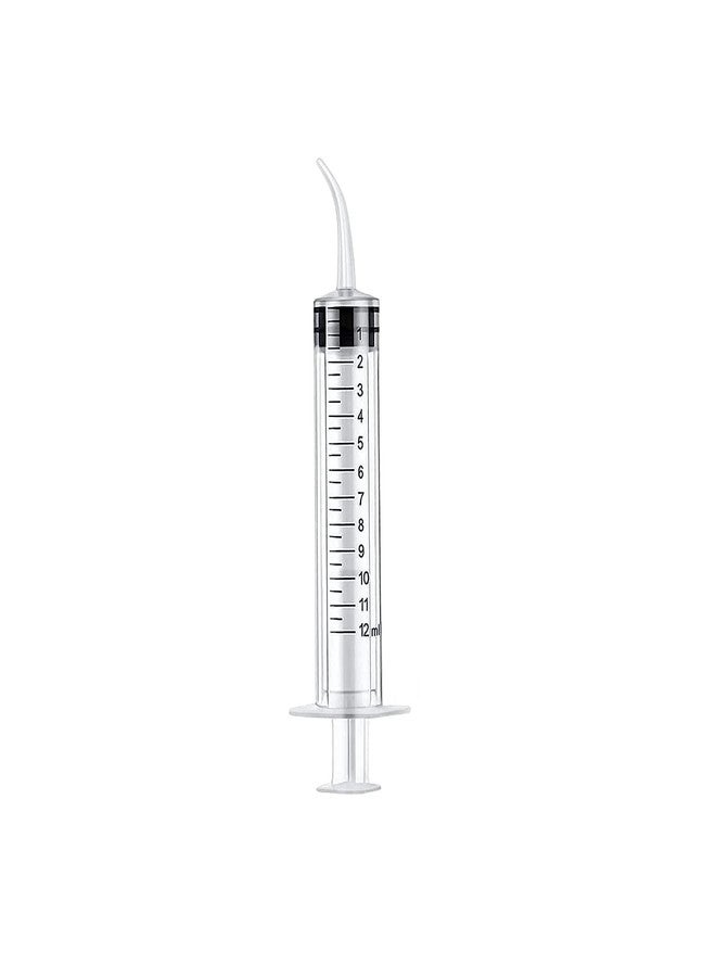 Agarwals Hand Feeding Syringe - Ideal for Feeding Baby Pets | Tranpsarent | Curve Tip 12 ml | for Birds | Hamsters | Puppys | Kittens | Rabbits - Image 1