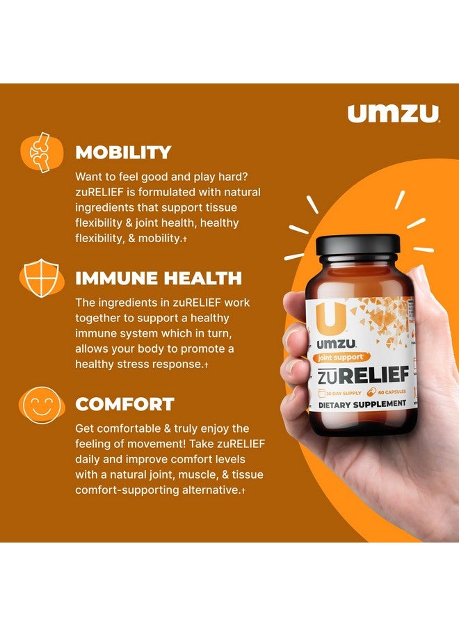 UMZU Turmeric Curcumin Supplement | Joint Comfort 7 Natural Ingredients - Bromelin, Boswellia & BioPerine Black Pepper | Supports Joint Health & Immunity (30 Day Supply | 60 Capsules) - Image 2