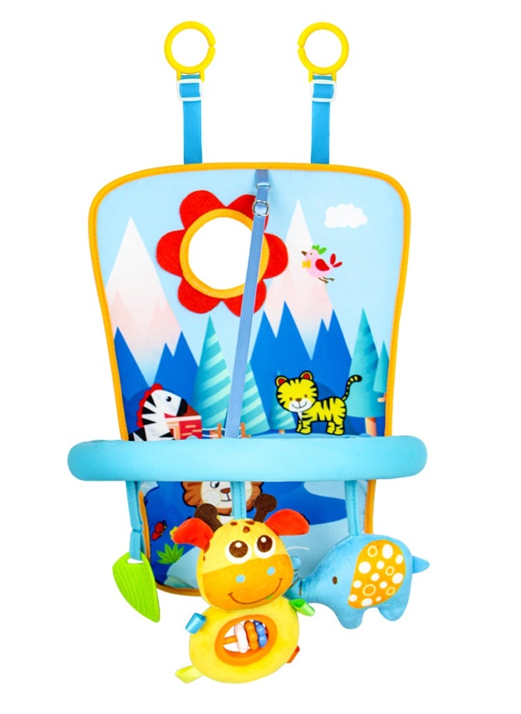 Rear Car Seat Hanging Toys for Baby Kick and Play Activity Center for Rear and Forward Facing, Lion