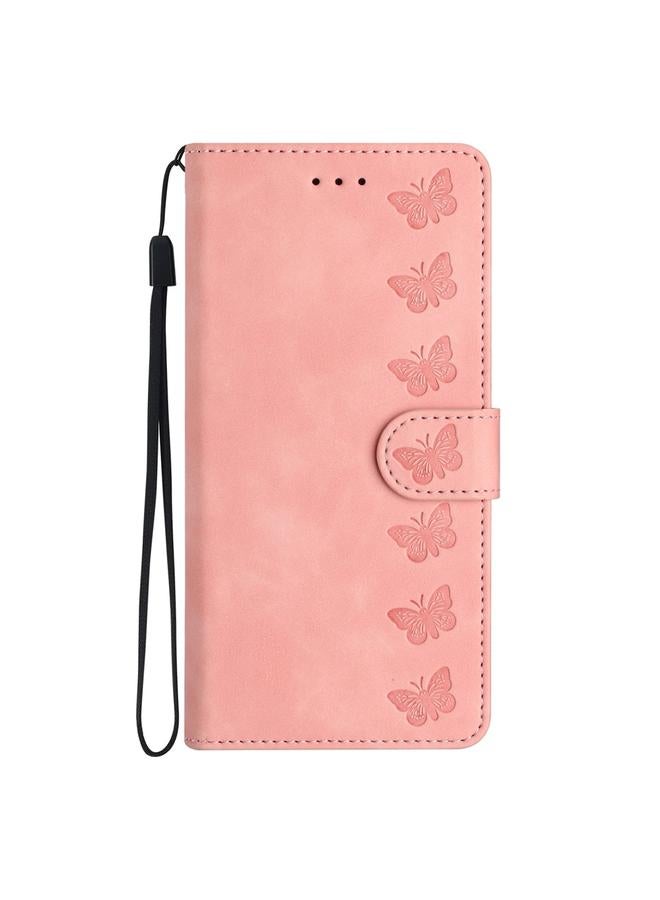 S-TOP Case For Samsung Galaxy S23 Ultra 5G Seven Butterflies Embossed Leather Phone Case - Image 2