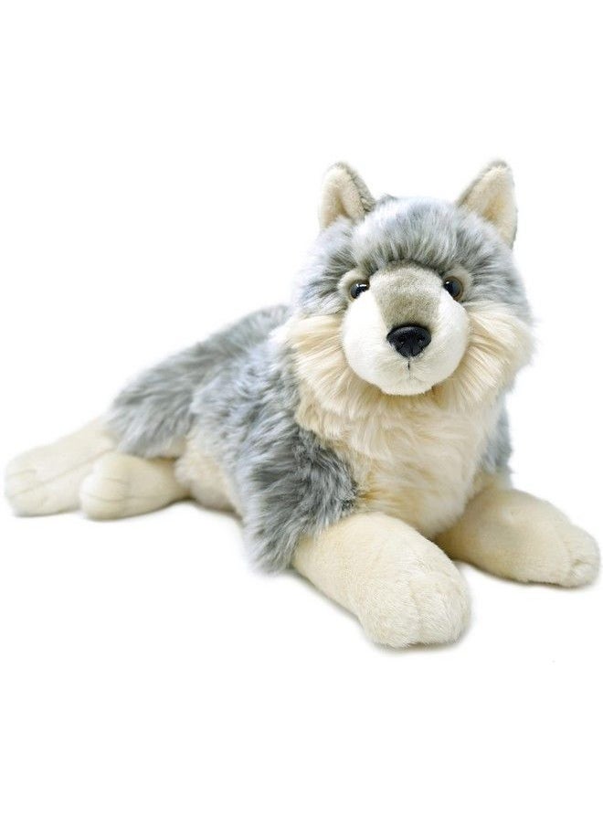 VIAHART - Whitaker The Wolf 14 Inch Stuffed Animal Plush Dog By Tiger Tale Toys - Image 1