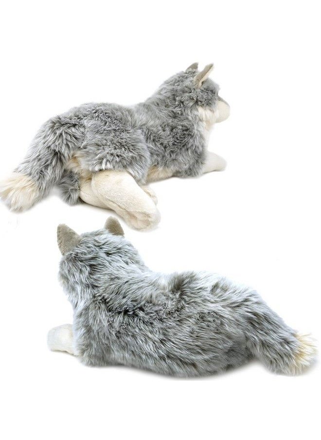 VIAHART - Whitaker The Wolf 14 Inch Stuffed Animal Plush Dog By Tiger Tale Toys - Image 1