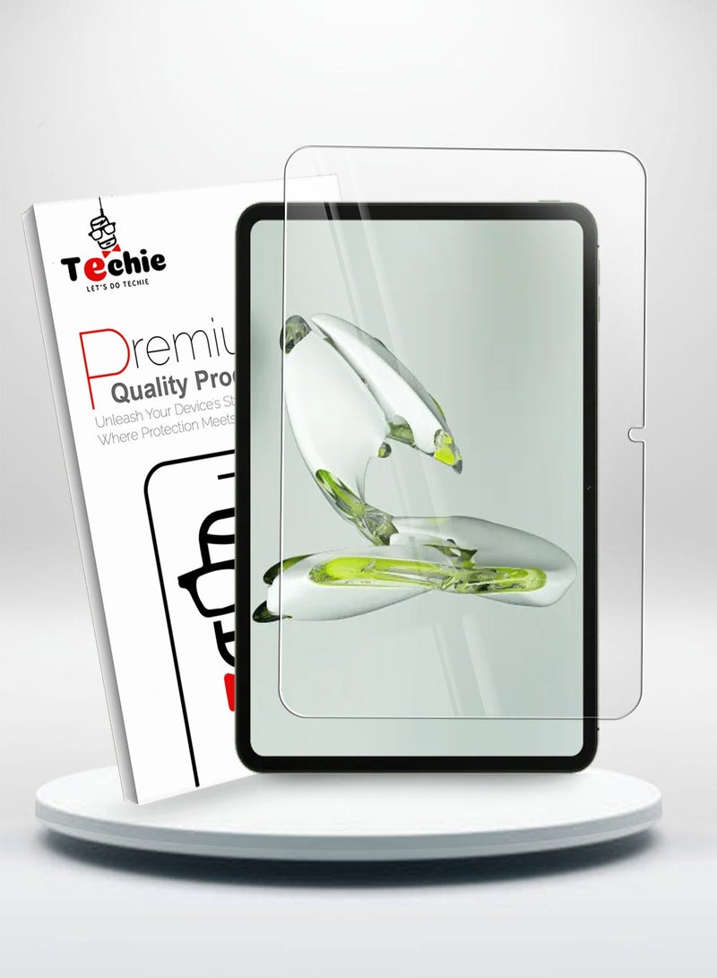 Techie واحد بلس باد جو 11.35 بوصة 2023 واقي شاشة زجاجي مقسى HD واضح خالي من الفقاعات سهل التركيب - Image 1